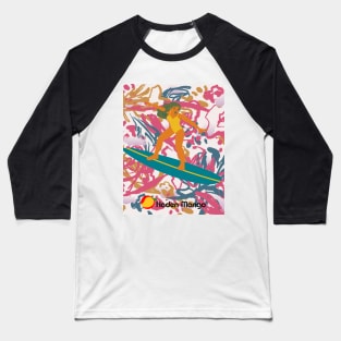 Girl who Surfs. Baseball T-Shirt